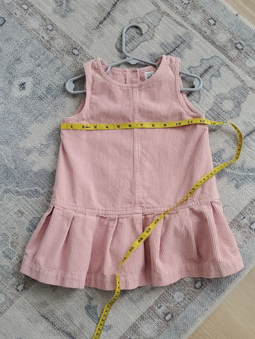 Baby Gap Girls Pink 100% Cottom Corudroy Jumper Dress Sz3